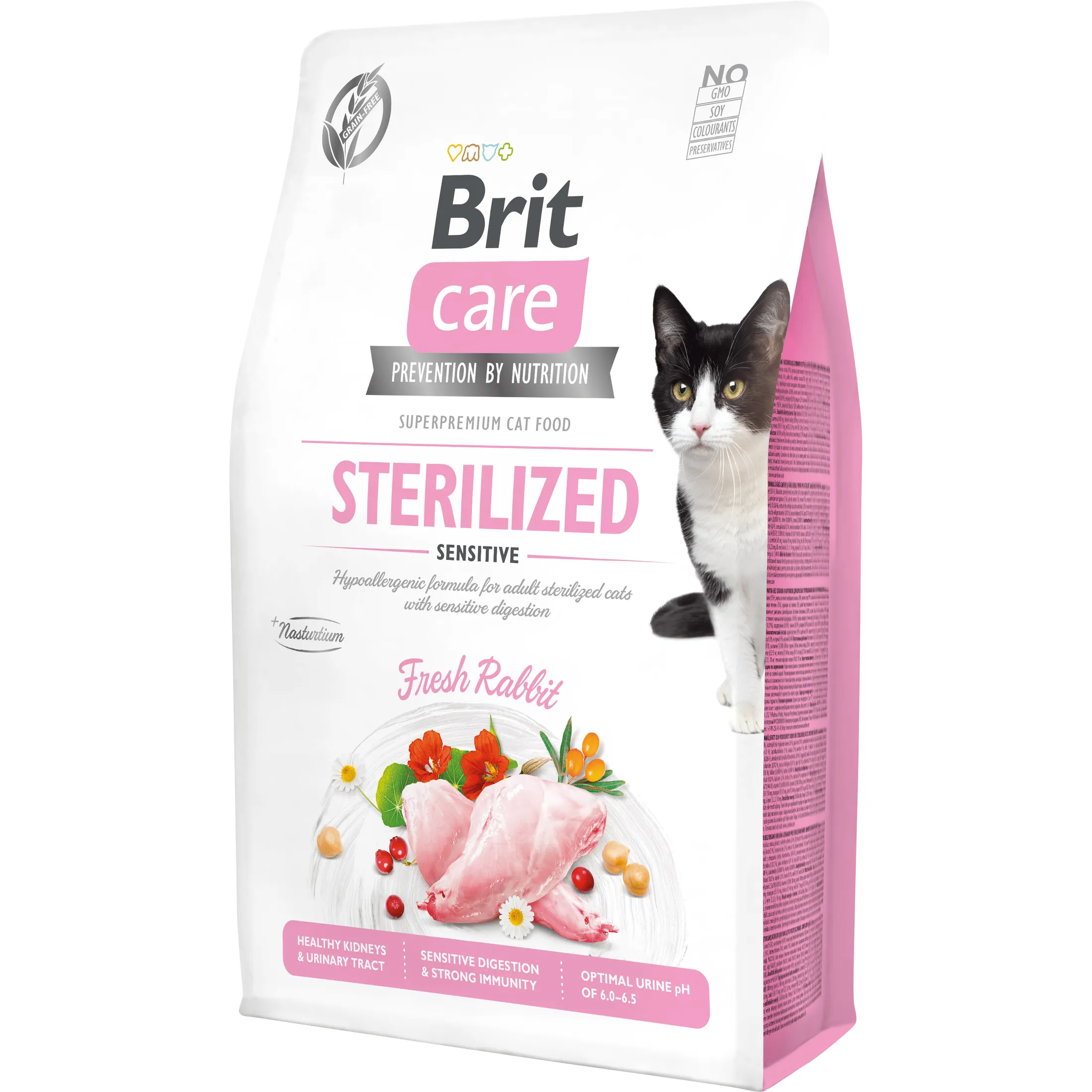Brit Care Cat Grain-Free Sterilized Sensitive, 2 kg Pets Qatar
