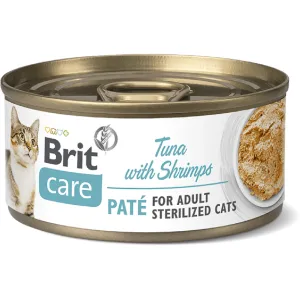 Brit Care Cat Sterilized. Tuna Pat with Shrimps  70g Pets Qatar