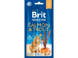 Brit Premium by Nature Cat Sticks with Salmon & Trout (3 sticks) Pets Qatar