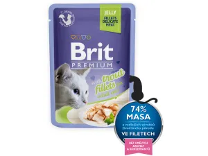 Brit Premium Cat Delicate Fillets in Jelly with Trout 85 g Pets Qatar