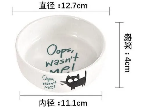 Cat Ceramic Bowls As Photo 12*12*4.5Cm Design 1 Pets Qatar