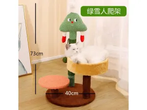 Cat Climbing Frame-Christmas Snow House Pets Qatar
