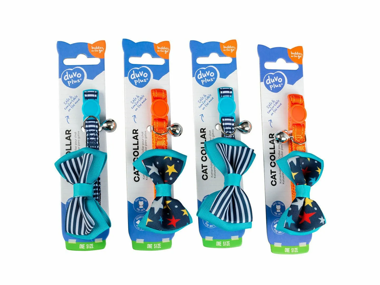 CAT COLLAR BOW NYLON 20-30cm / 10mm mixed colors Pets Qatar