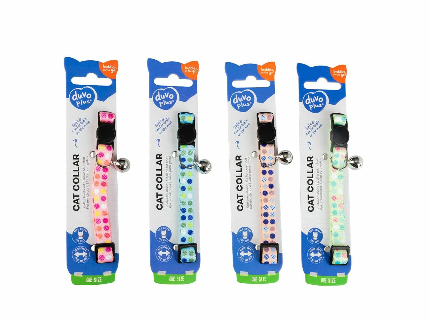 CAT COLLAR CANDY NYLON 20-30cm / 10mm mixed colors Pets Qatar