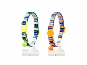 CAT COLLAR FISH BONES 1 NYLON 20-30cm / 10mm mixed colors Pets Qatar