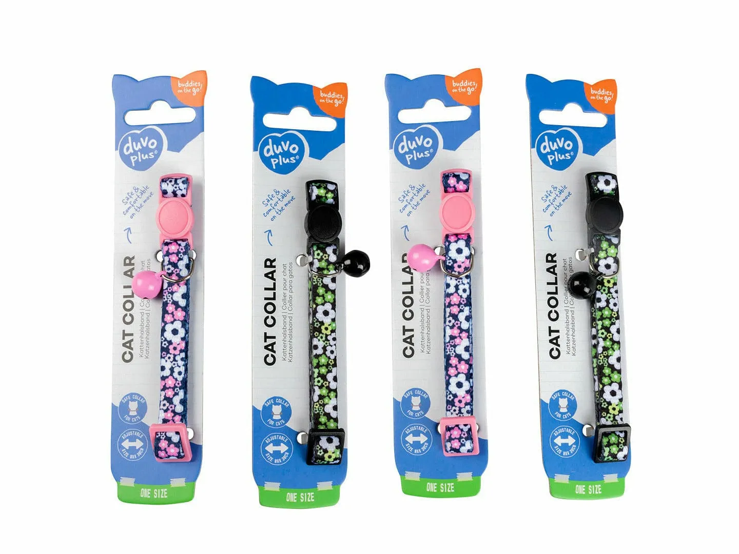 CAT COLLAR FLOWERS NYLON 20-30cm / 10mm mixed colors Pets Qatar