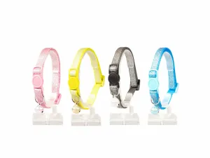 CAT COLLAR GLITTER NYLON 20-30cm / 10mm mixed colors Pets Qatar