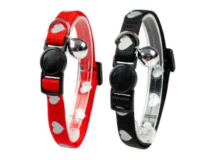 Cat Collar Hearts Reflective 20-30Cm / 10Mm Mixed Colors Pets Qatar