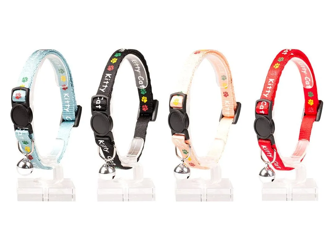 Cat Collar Kitty Cat Nylon 20-30Cm / 10Mm Mixed Colors Pets Qatar