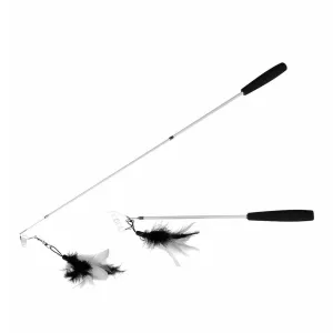 Cat Fishing Rod Telescope 35-95CM black/white Pets Qatar