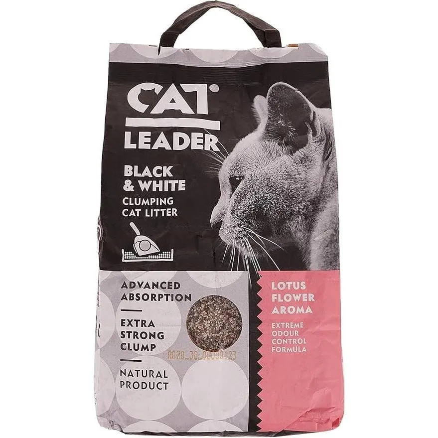 CAT LEADER CLUMPING BLACK&WHITE OA LOTUS FLOWER 5K Pets Qatar