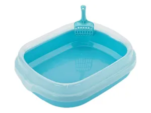 Cat litter box transparent lid Color bottom Pets Qatar