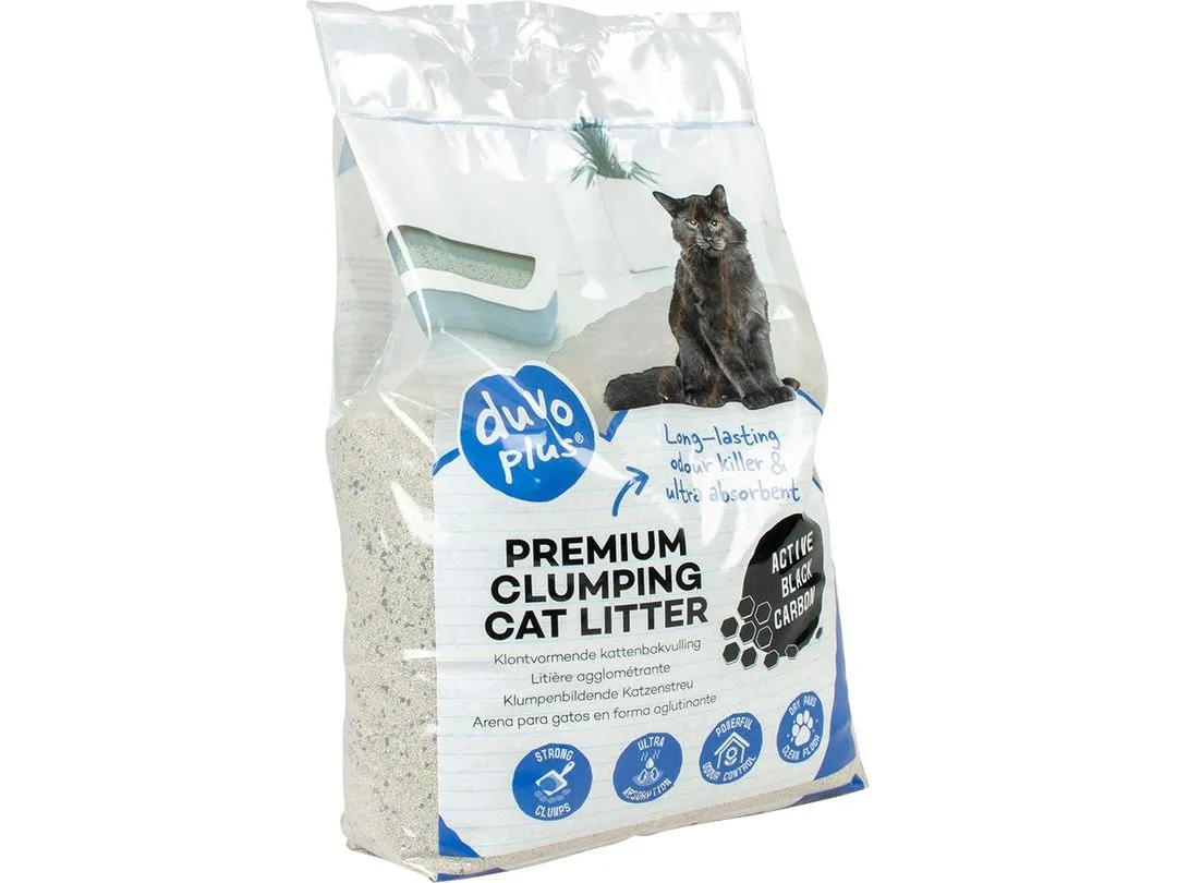 Cat litter White sensitive active carbon 12kg Pets Qatar