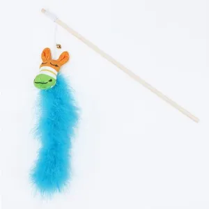 Cat Play Rob / Colorful Little Donkey With Turkey Feather Cat Stick Pets Qatar