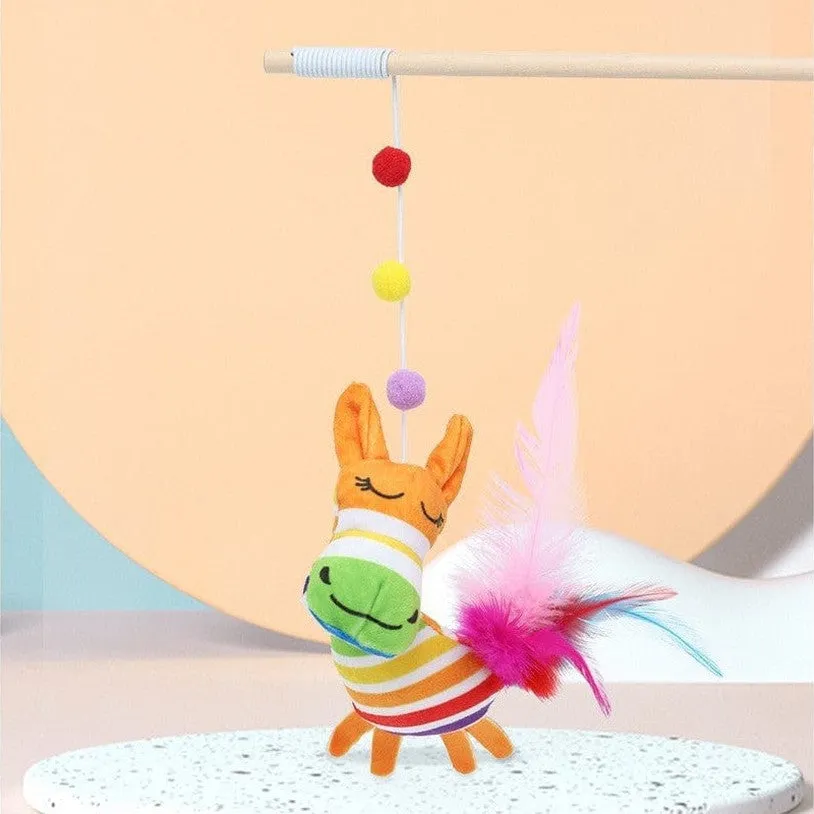 Cat Play Rob / Gray Fox And Mouse Cat Stick Suit Pets Qatar
