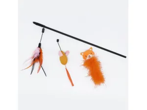 Cat Play Rob / Orange Fox And Mouse Cat Stick Suit Pets Qatar