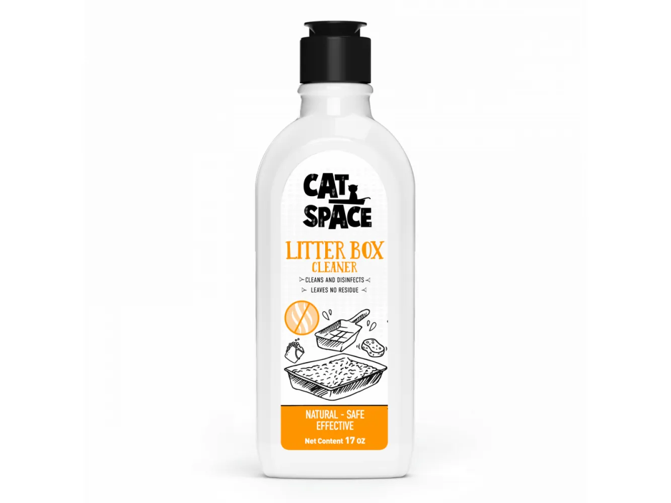 CAT SPACE LITTER BOX CLEANER    500 ML Pets Qatar