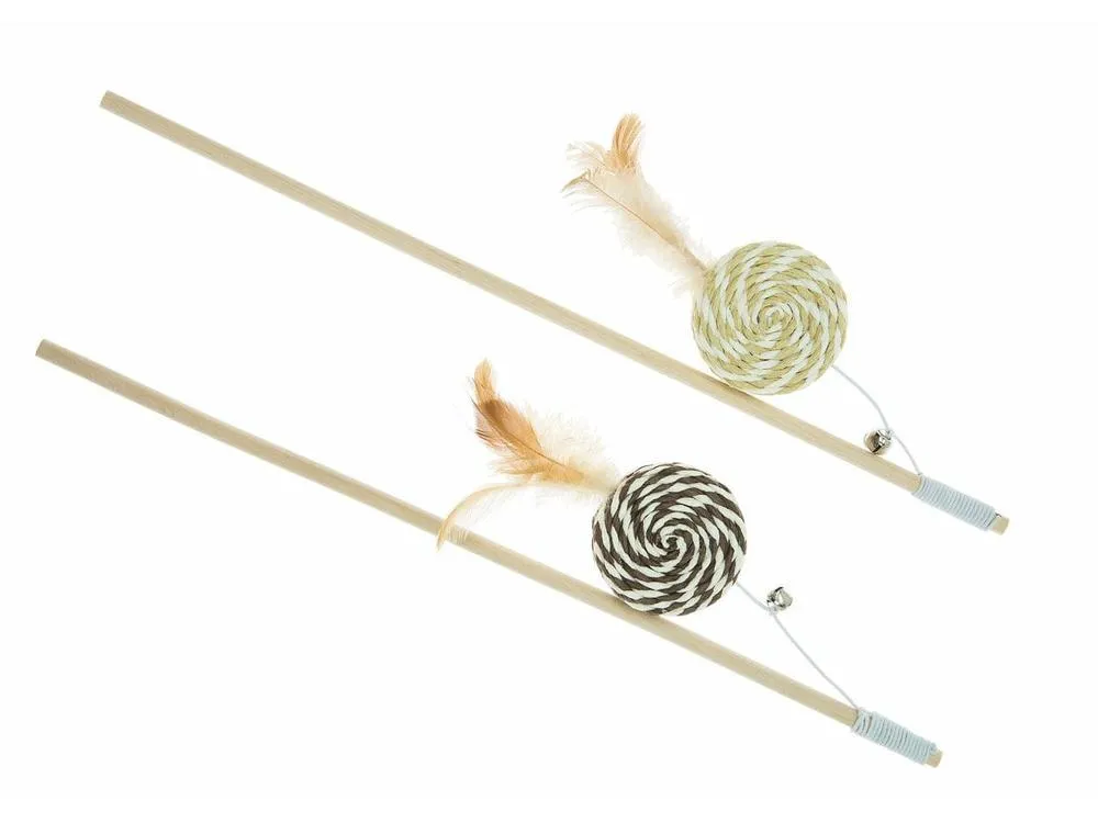 Cat toy Cane with sisal sweet and feathers Pets Qatar