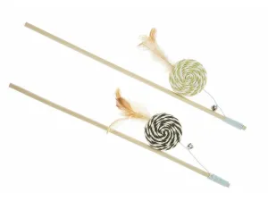 Cat toy Cane with sisal sweet and feathers Pets Qatar