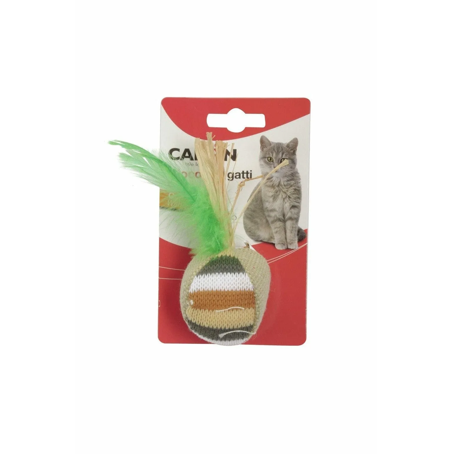Cat Toy - Feathered Ball Pets Qatar