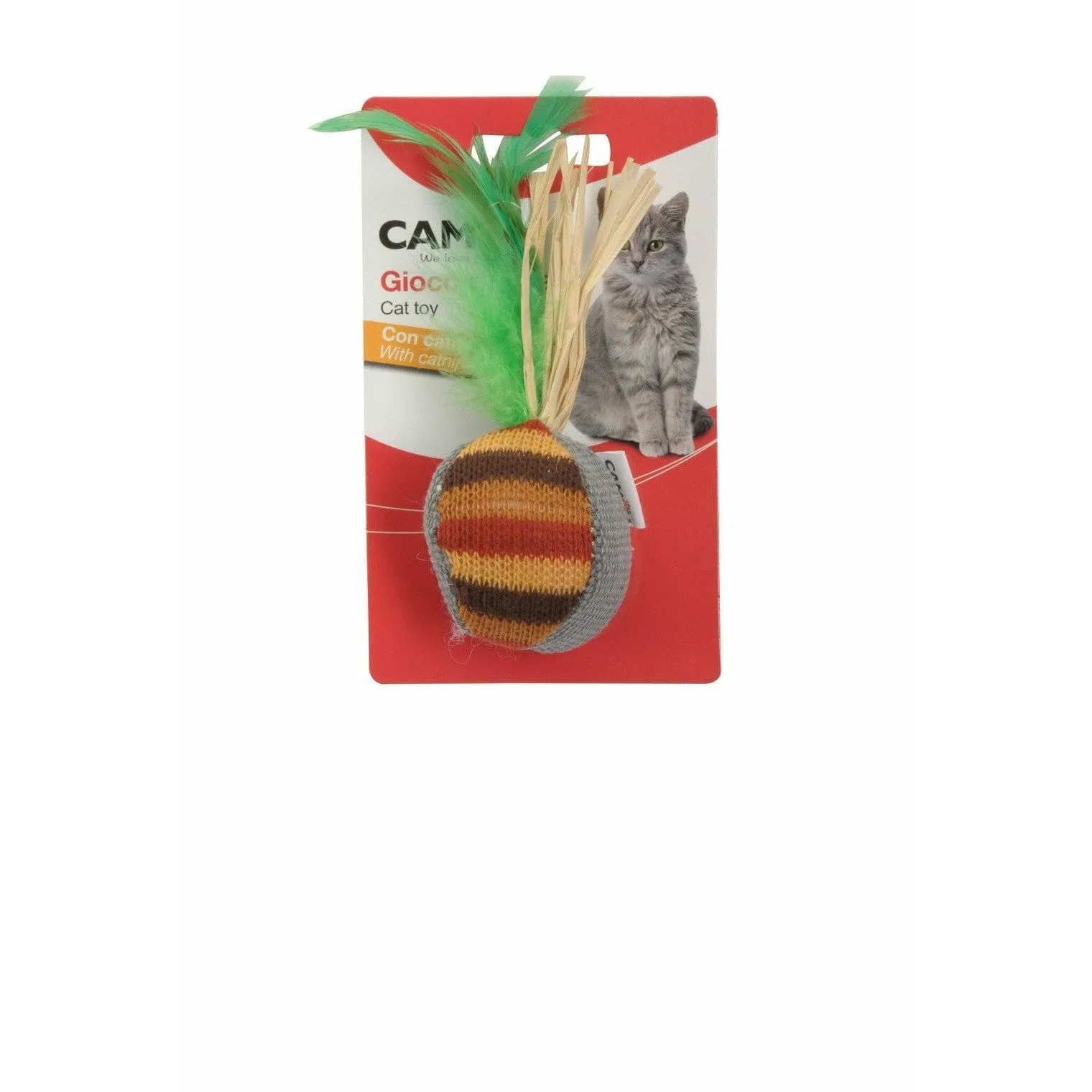 Cat Toy - Feathered Ball Pets Qatar