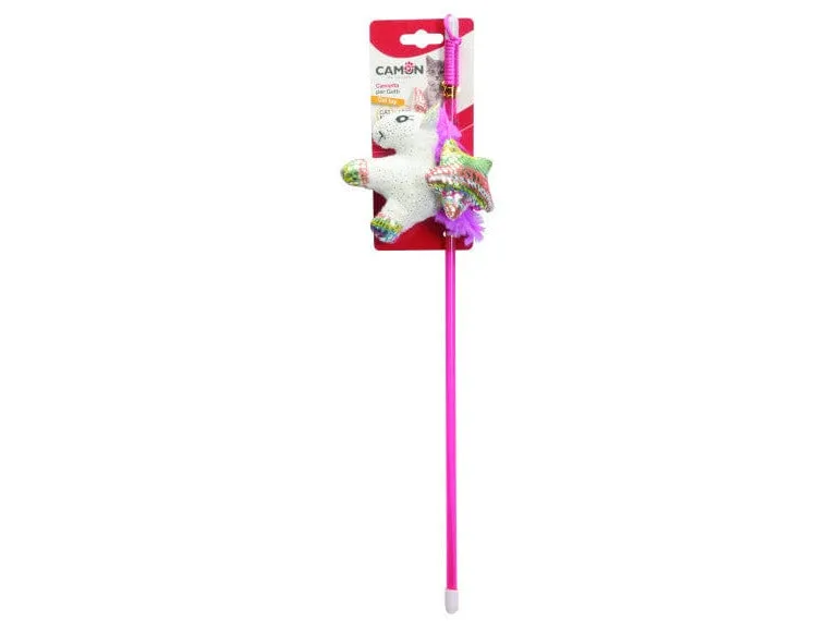 Cat Toy - Fishing Rod 45Cm -Unicorn (2Colors) Pets Qatar