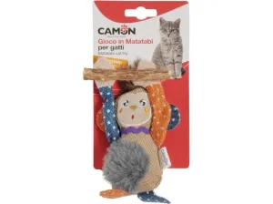 Cat toy- Polyester and matatabi monkey with catnip, 15cm Pets Qatar