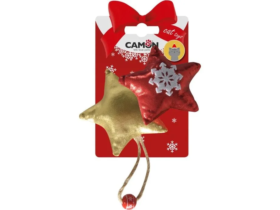 Cat toy- Stars (2p)   Christmas bag(1p), in polyester, approx. 9cm Pets Qatar
