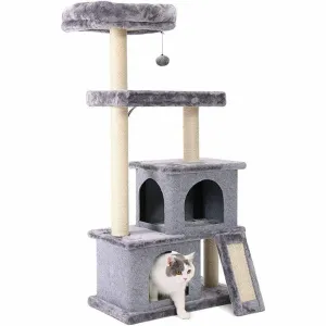 CAT TREE 60*35*127cm Grey Pets Qatar