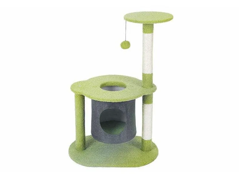 CAT TREE 60*40*90cm Green Pets Qatar