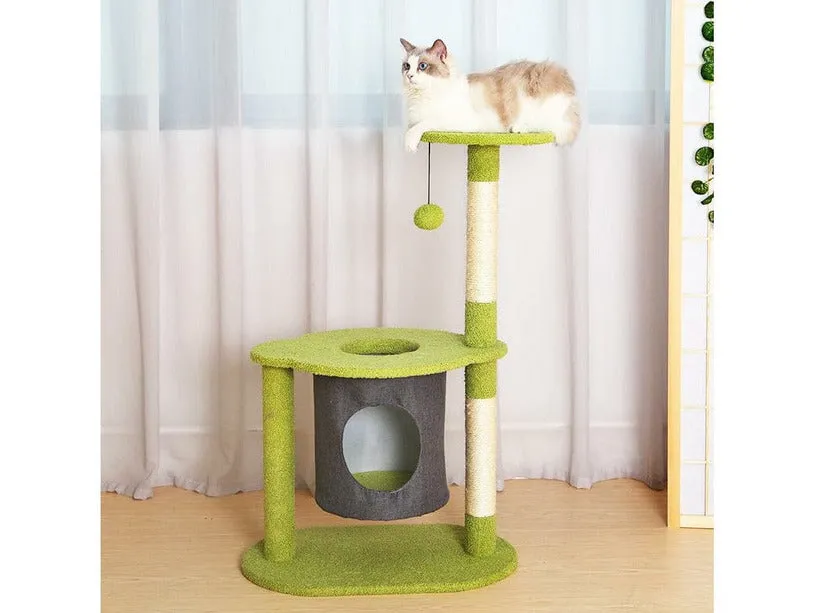CAT TREE 60*40*90cm Green Pets Qatar