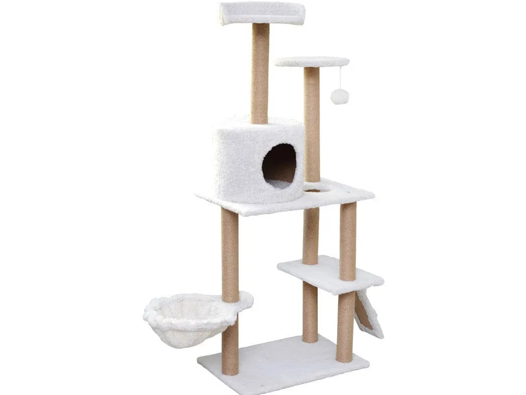 Cat Tree & Scratching Beige 40*60*150 Pets Qatar
