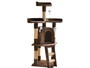 Cat Tree & Scratching Beige Brown 40*40*120 Pets Qatar