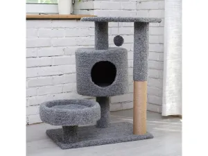 Cat Tree & Scratching Beige Light Blue Beige Brown Grey 60*40*75 Pets Qatar
