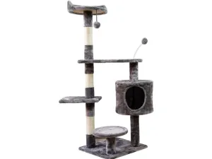 Cat Tree & Scratching Light Grey 41*41*120 Pets Qatar