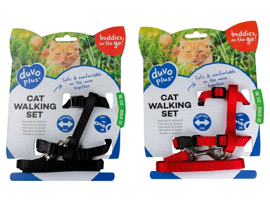 Cat Walking Set Uni 20-35Cm / 10Mm - 125Cm Mixed Colors Pets Qatar