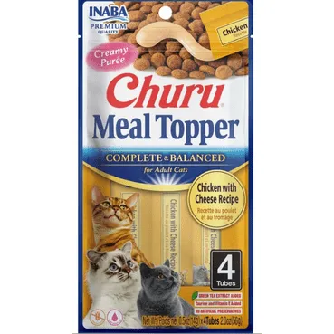 Churu Complete & Balanced for Adult Cats Chicken with Cheese Recipe Pets Qatar