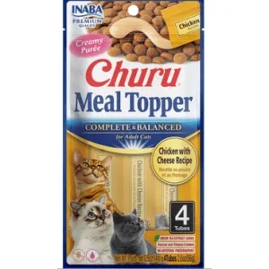 Churu Complete & Balanced for Adult Cats Chicken with Cheese Recipe Pets Qatar
