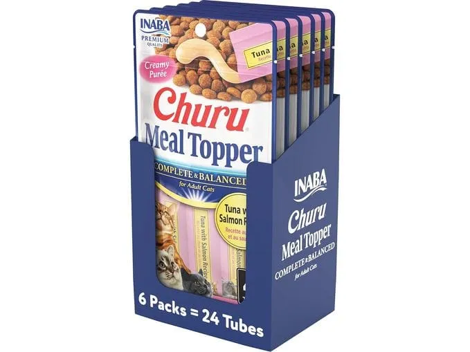 Churu Complete & Balanced for Adult Cats Tuna with Salmon Recipe Pets Qatar