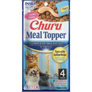 Churu Complete & Balanced for Adult Cats Tuna with Scallop Recipe Pets Qatar