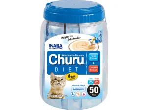 Churu Diet Tuna Recipe & Chicken Recipe 14gX 50 tubes in 1 bottle Pets Qatar