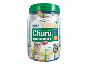 Churu Nourish-Tuna Recipe & Chicken Recipe 14 g X 50 tubes in 1 bottle Pets Qatar