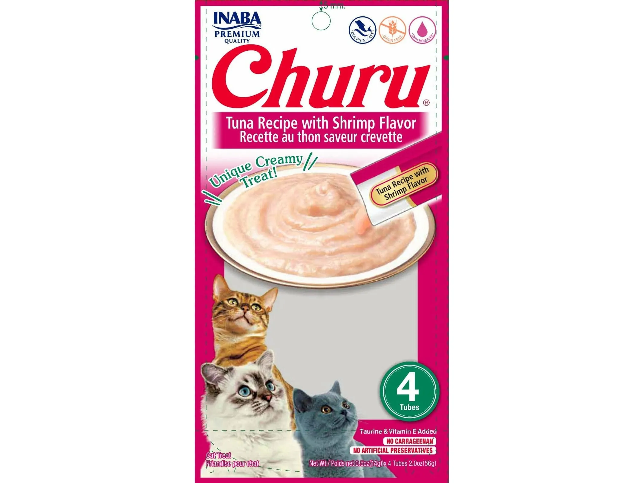 Churu Tuna Recipe with Shrimp Flavor 4 tubes 56g Pets Qatar