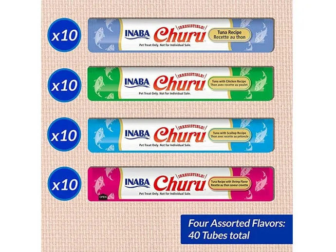 Churu Tuna Seafood Variety 40 Tubes Pets Qatar