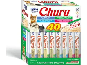 Churu Tuna Seafood Variety 40 Tubes Pets Qatar