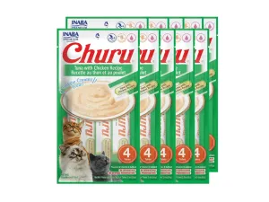 CHURU TUNA WITH CHICKEN 4 sticks 56gX12 Pets Qatar