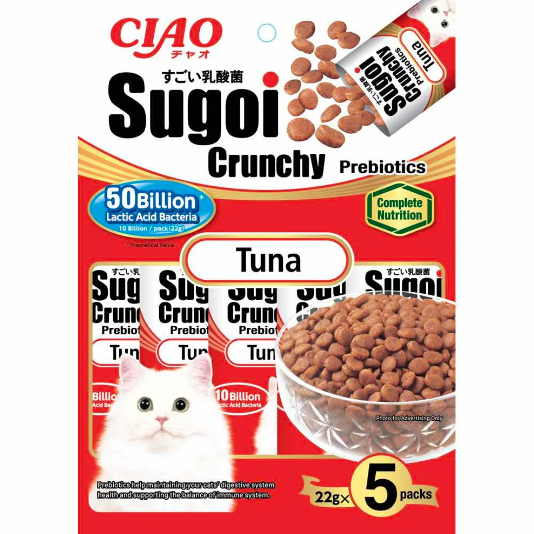 CIAO SUGOI CRUNCHY TUNA FLAVOR PLUS PREBIOTICS Pets Qatar