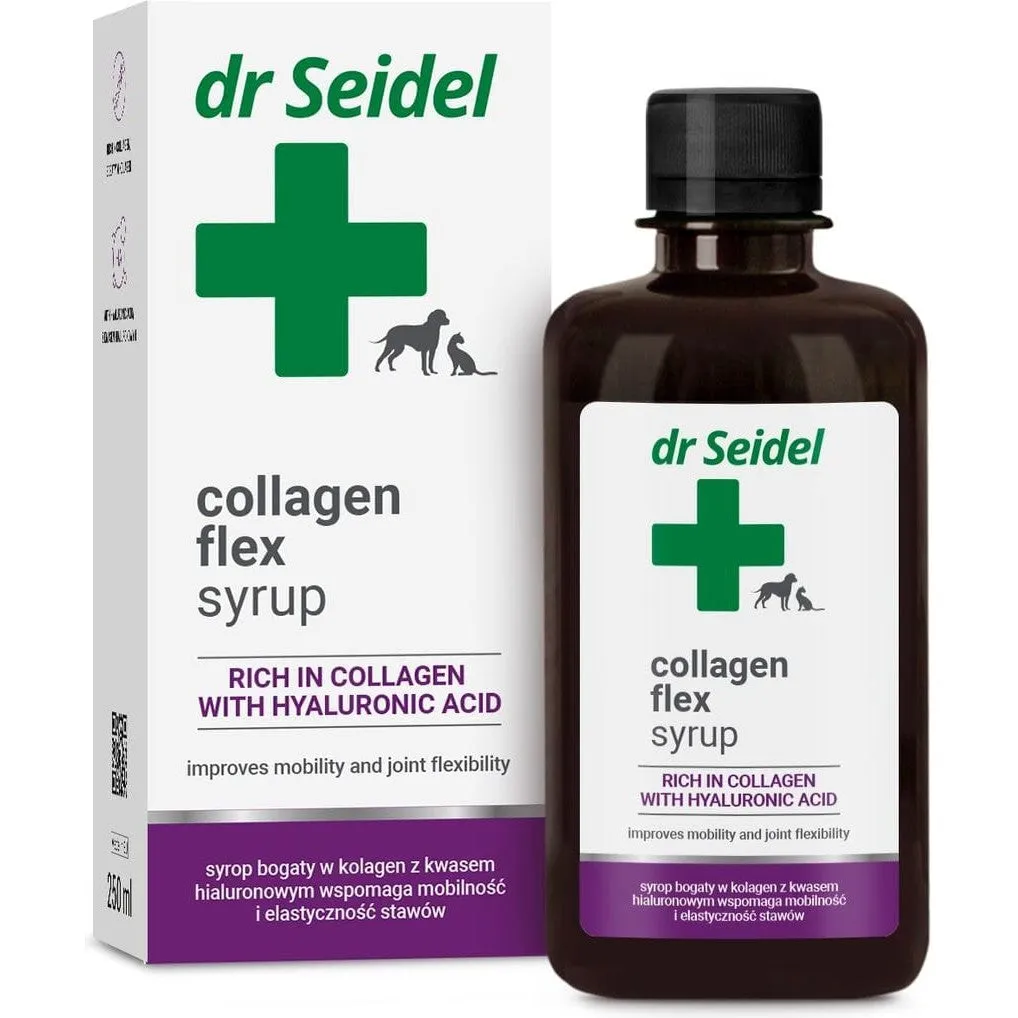 Collagen Flex Syrup rich in collagen with hyaluronic acid, joint support 250 ml Pets Qatar