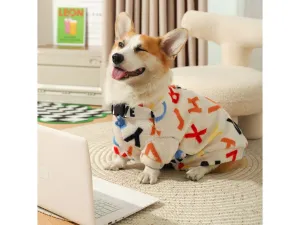 Colorful Letter Plush Coat Mi Pets Qatar