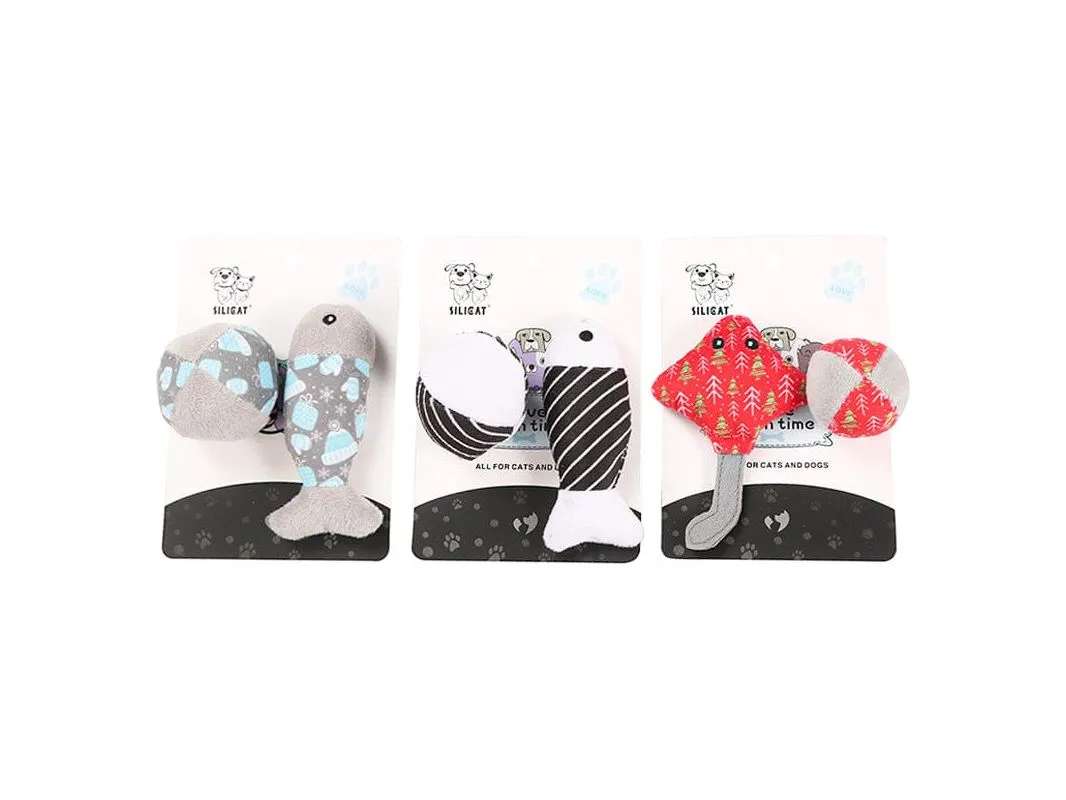 Combination paper card cat toy mouse ball fish Pets Qatar